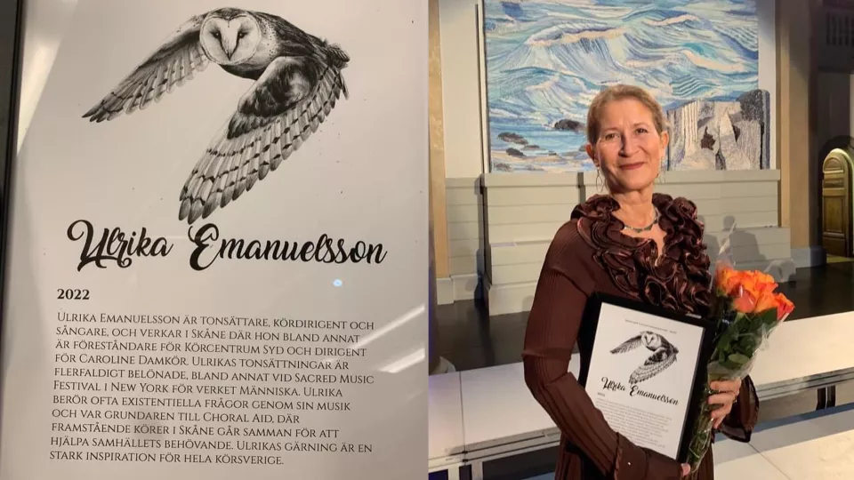 Ulrika får stipendium.